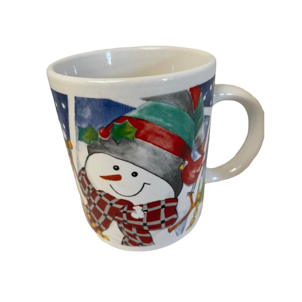 Longs Coffee Mug‎ Cup Snowman Christmas Holiday 8 FL Ounce